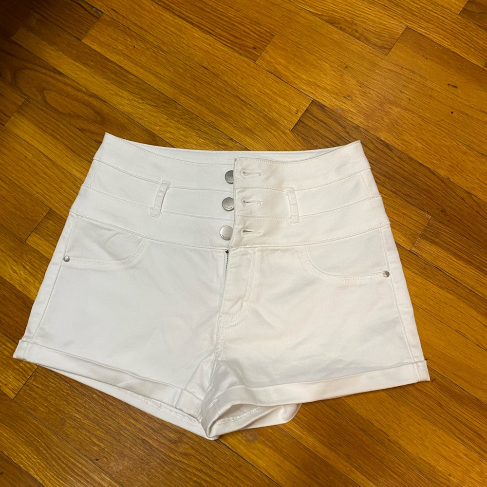 White Jean shorts Size 2